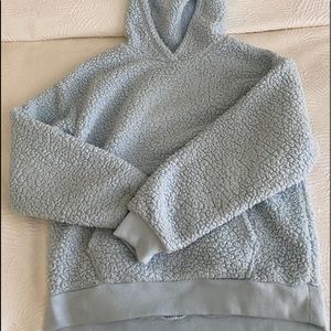Light blue American eagle fuzzy sweatshirt